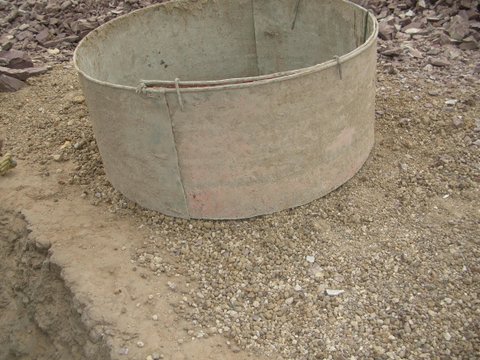 The mould for the cement rings